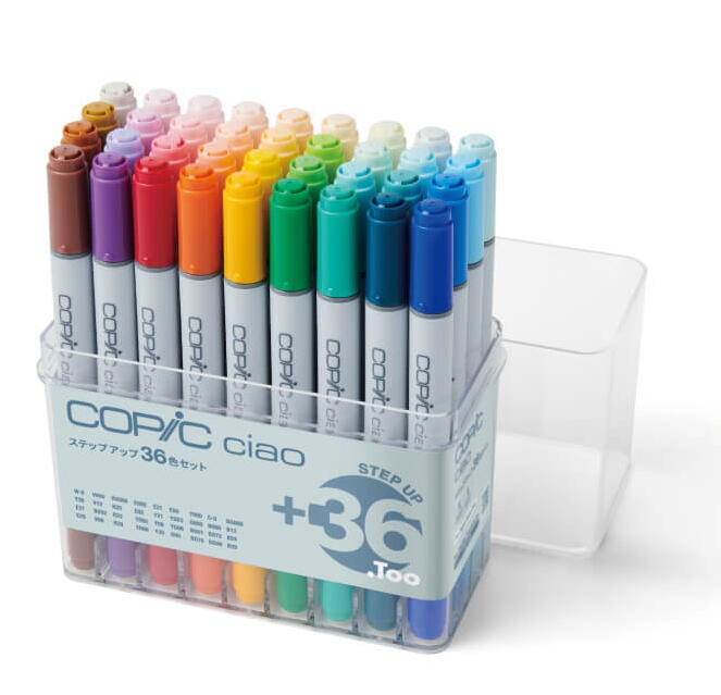 .Too COPIC ciao コピックチャオ ステップアップ 36色セット 12503106