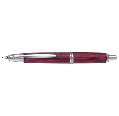 パイロット 万年筆 キャップレス 木軸 ディープレッド 極細 FC-25SK-DR-EF｜Office　WOW！店