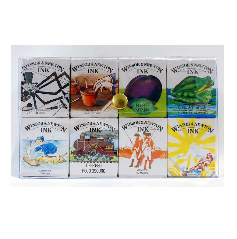 ウィンザー&ニュートン ドローイングインク 14ml ボトル25色セット ウィンザー＆ニュートン ドローイングインク14mlボトル25色
