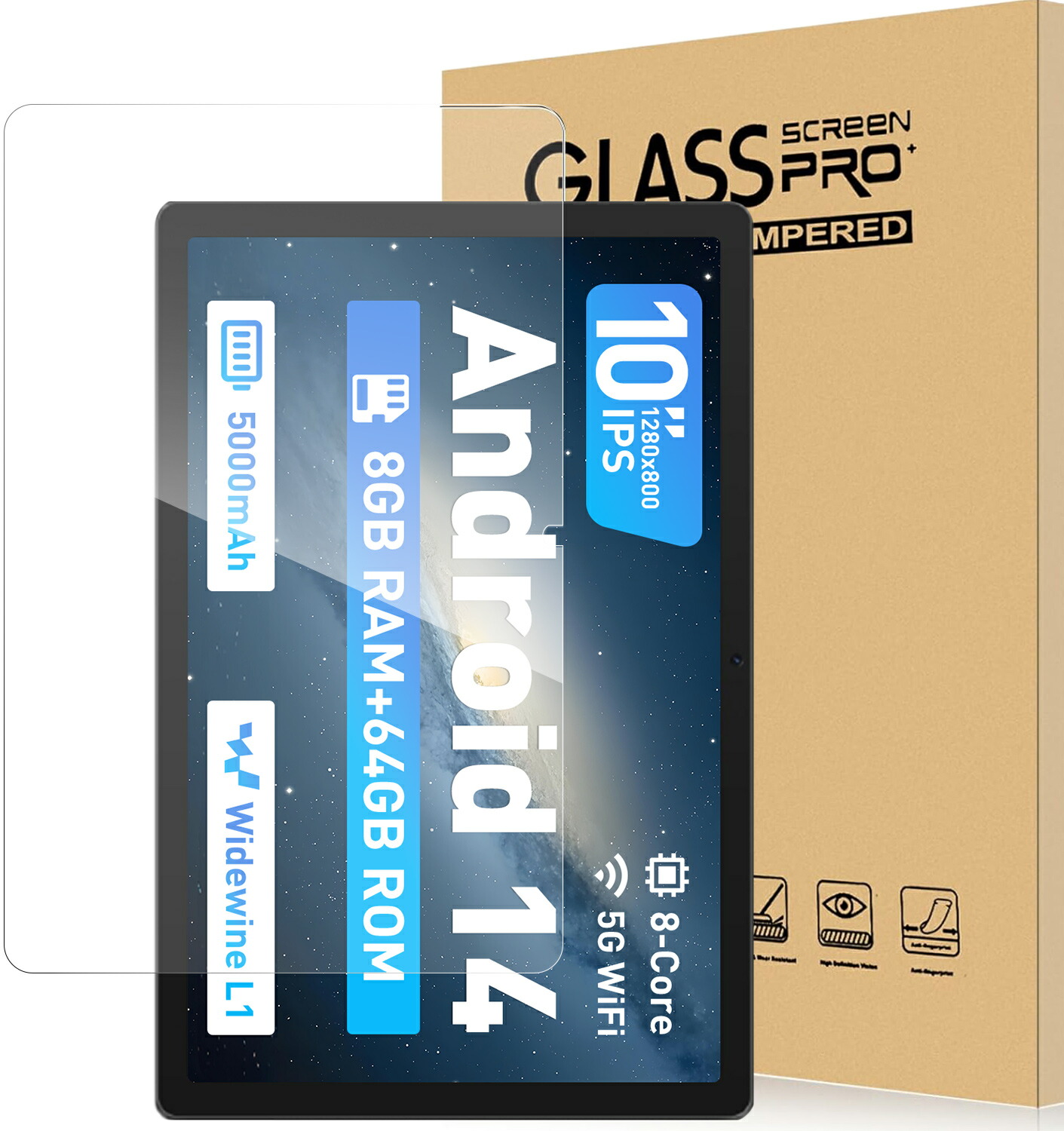 楽天市場】タブレット Android15 10インチ 8コアCPU 30GB+128GB+1TB