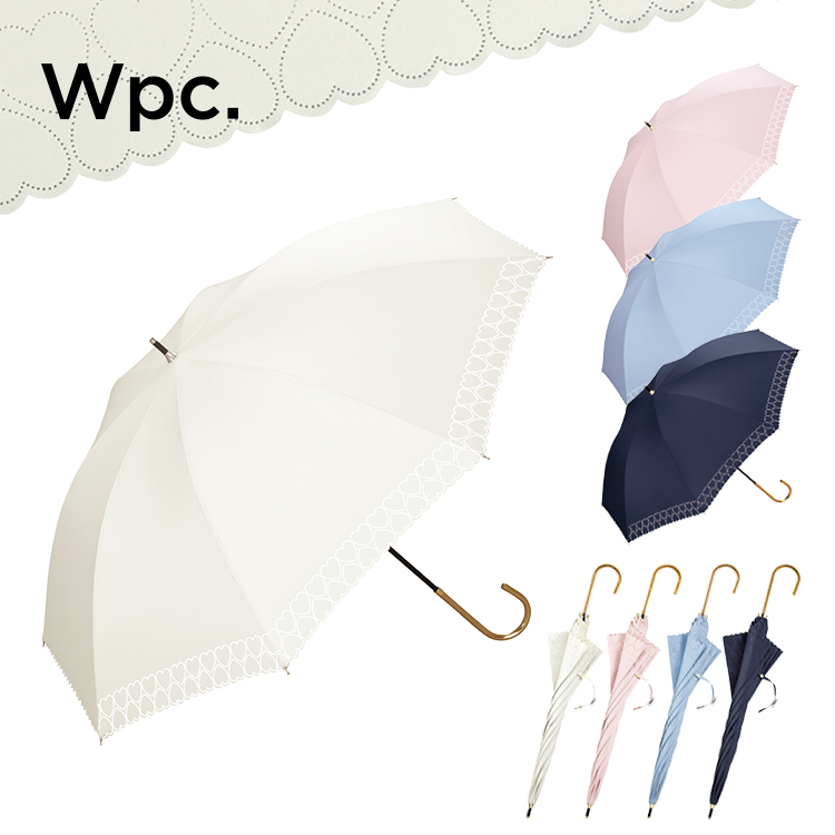 楽天市場 期間限定 送料無料 Wpc 公式 日傘 遮光ハートヒートカット 長傘 はっ水 傘 晴雨兼用 熱中症対策 撥水 50cm レディース 女性 通勤 長日傘 通勤 通学 おしゃれ ブランド Uvカット率99 99 以上 Wpc Kiu Official Shop