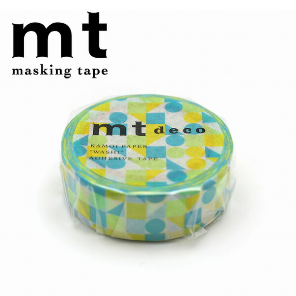 楽天市場】マスキングテープ mt カモ井加工紙 mt1P deco 1巻