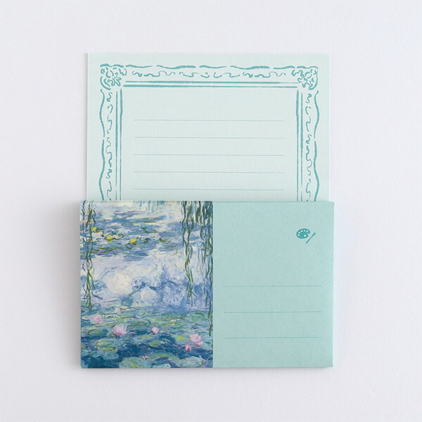 楽天市場】DAILY MUSEUM レターセット MU-007 [睡蓮] 手紙 Letter モネ