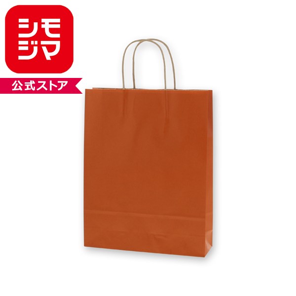 楽天市場】手提げ紙袋 オレンジ 21×12×25cm 50枚 61-309-13-1