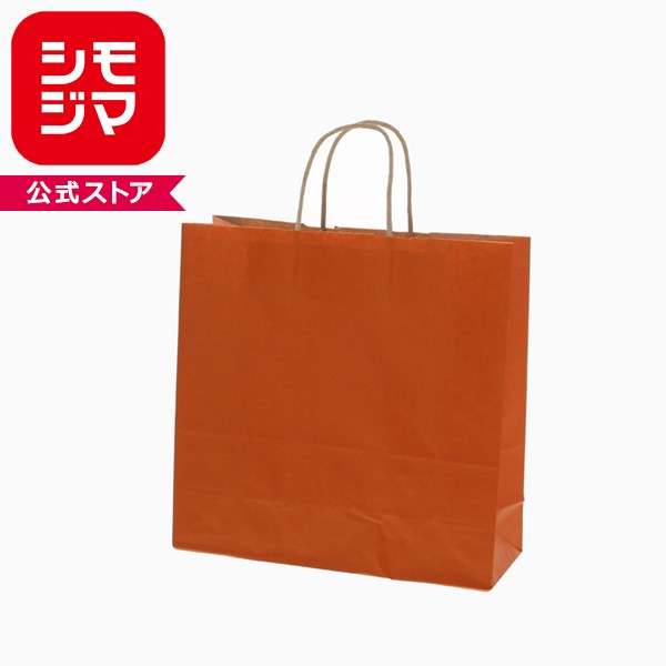 楽天市場】手提げ紙袋 オレンジ 21×12×25cm 50枚 61-309-13-1