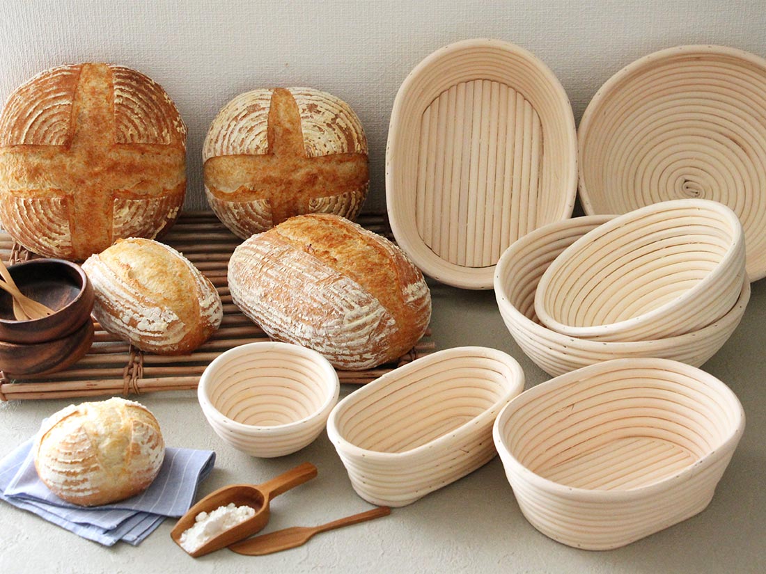 単品購入で送料無料 Cotta パン発酵カゴ小判型21cm バスケット パン用 パンプルーフバスケット パン発酵 おしゃれ