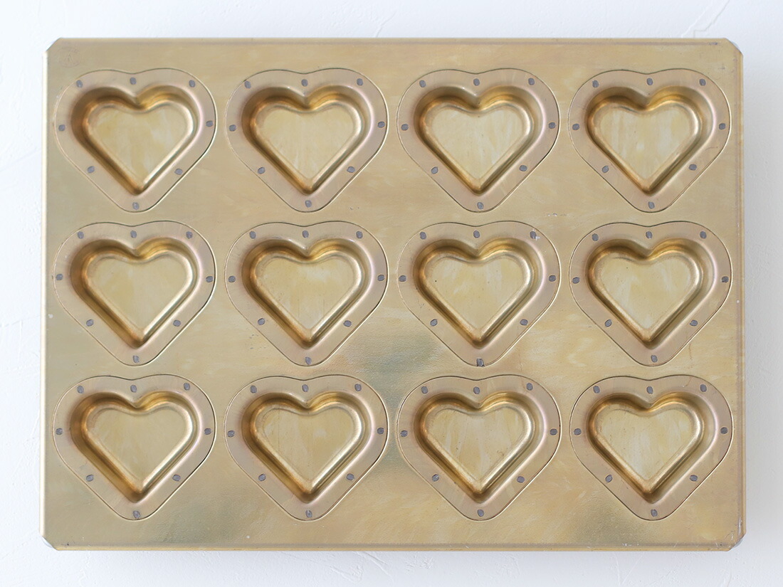 楽天市場】松永製作所 メタリックテフロン付きダブルハート天板 12P