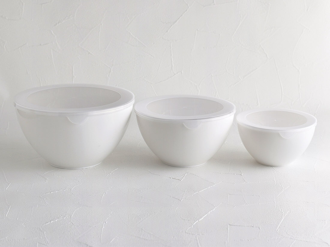 楽天市場 Cotta 蓋付きプラスチックボウル 3個セット キッチン お菓子作り 料理 調理 用具 グッズ 用品 ボウル ボール ラッピングストア コッタ Cotta