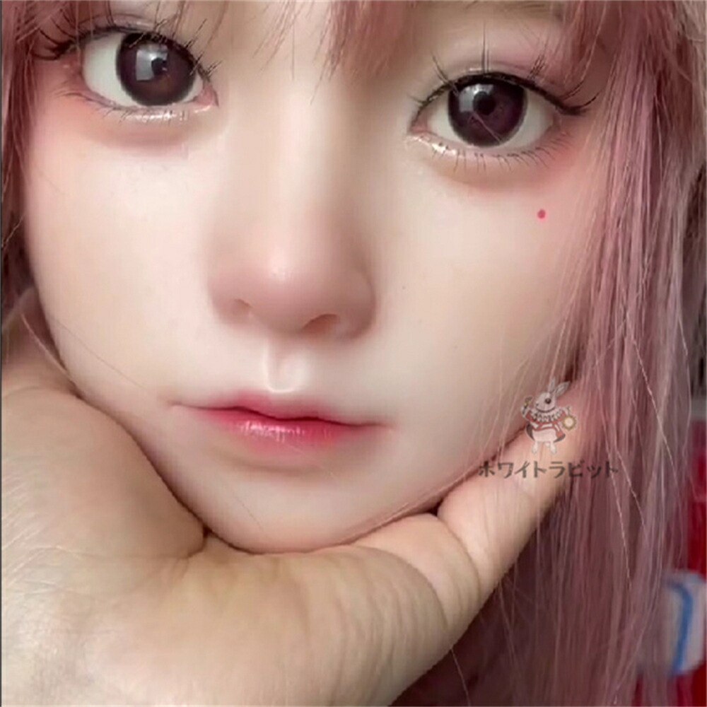 《 受注生産品 》軟質シリコン 口可動 深さ約18CM ドール ヘッド 大人 向け ドール 等身大ドール リアル ドール 販売 ドール 本体 人形  眉毛 睫毛 植毛 M16ボルト 135CM～155CM身長対応 ホワイトラビット [ A20N ]