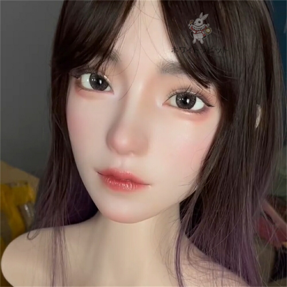 《 受注生産品 》 ドール ヘッド 硬質シリコン 大人 向け ドール 頭 頭部 等身大ドール リアル ドール 販売 ドール 本体 人形 ヘッド 眉毛 睫毛 植毛 M16ボルト 145CM~170CM身長対応 ホワイトラビット [ A16 ]｜ホワイトラビット