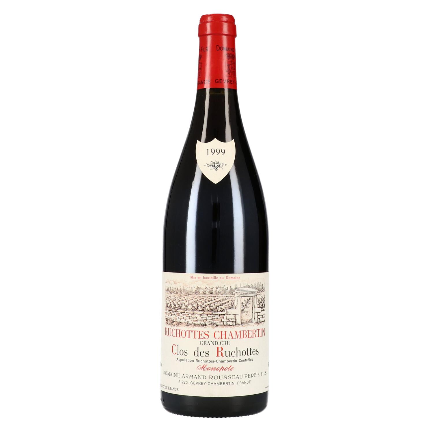 アルマン ルソー 1999 リュショット シャンベルタン Domaine Armand Rousseau Ruchottes-Chambertin Grand Cru Clos des Ruchottes 750ml 正規品 A1574｜ワインショップ プラティーヌ