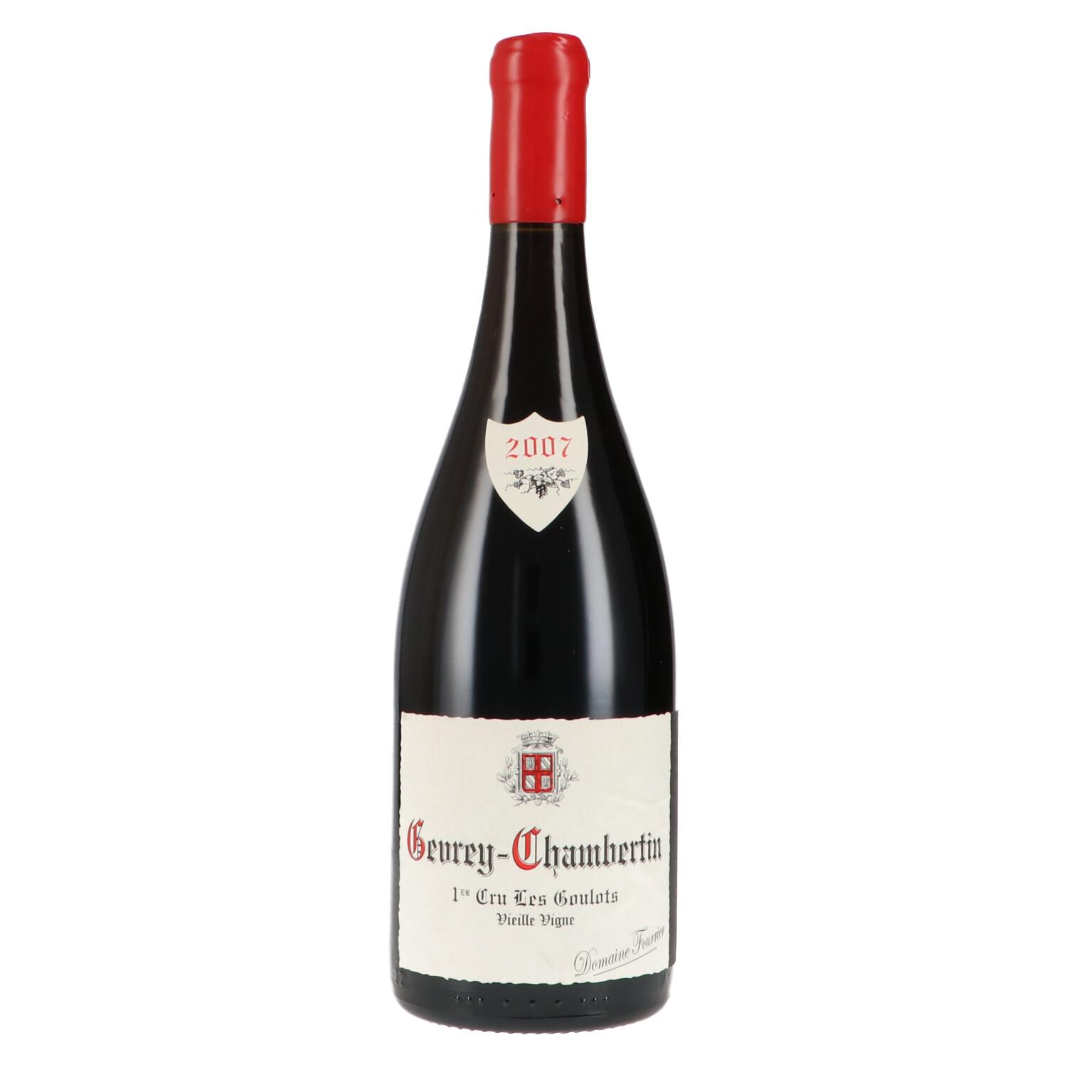 フーリエ 2007 ジュヴレ シャンベルタン 1er レ グロ ＶＶ Domaine Fourrier Gevrey-Chambertin 1er Cru Les Goulots Vieille Vigne 750ml A2312｜ワインショップ プラティーヌ