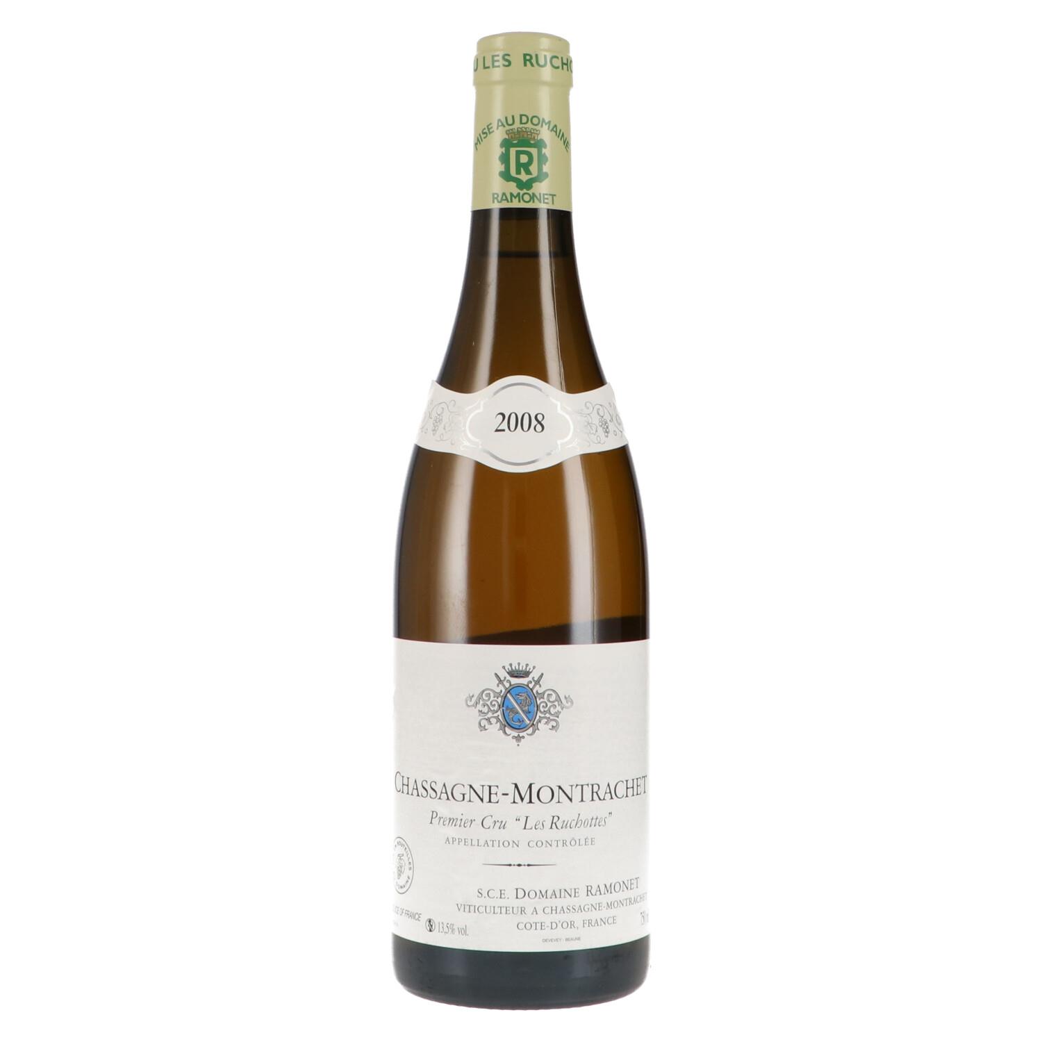 ラモネ 2008 シャサーニュ モンラッシェ 1er レ リュショット Domaine Ramonet Chassagne-Montrachet 1er Cru Les Ruchottes 750ml 正規品 A2906｜ワインショップ プラティーヌ