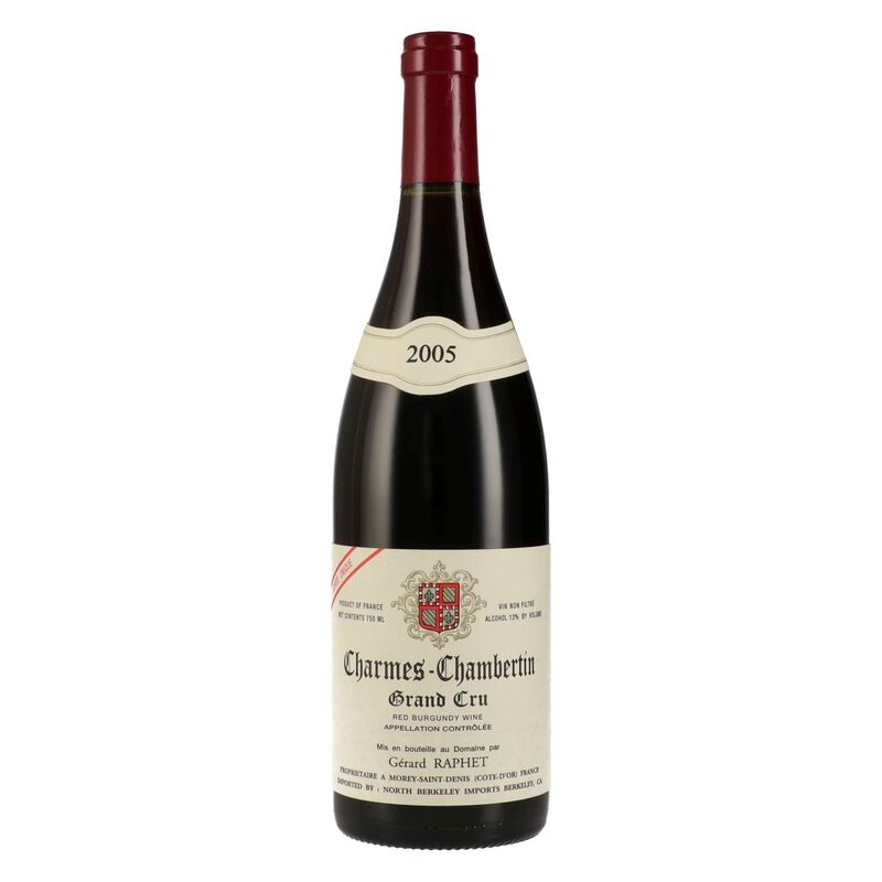 ジェラール ラフェ 2005 シャルム シャンベルタン キュヴェ ユニーク Domaine Gerard Raphet Charmes-Chambertin Grand Cru 750ml A4815｜ワインショップ プラティーヌ