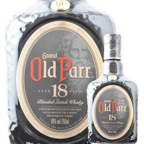 ウイスキー Grand Old Parr 18 750ml 40% MHD オールドパー 18年 40° 750ml -ウイスキー- – 鹿児島の焼酎