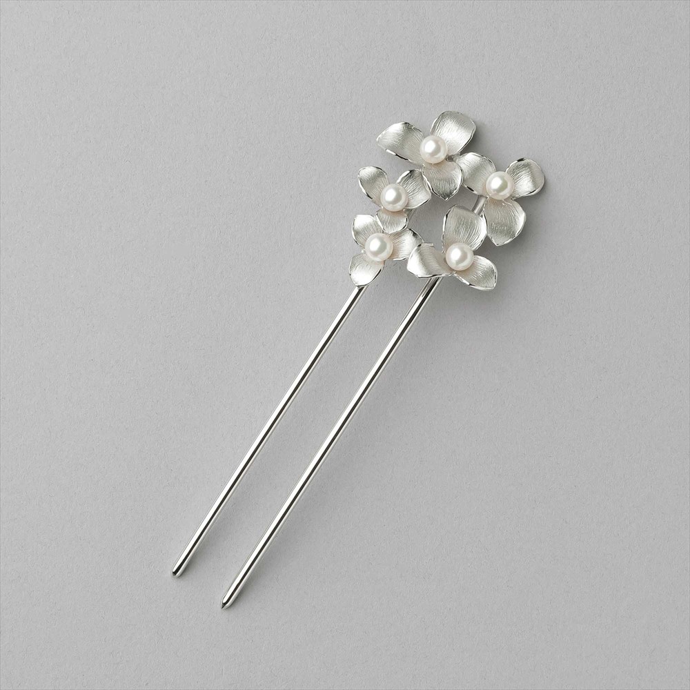 【P-dot】あこや真珠 かんざし(簪)5.5-6.0mm パールかんざし フォーマル 冠婚葬祭 普段使い カジュアル 和装 まとめ髪 ヘアアクセサリー|P-dot by Pearl for Life