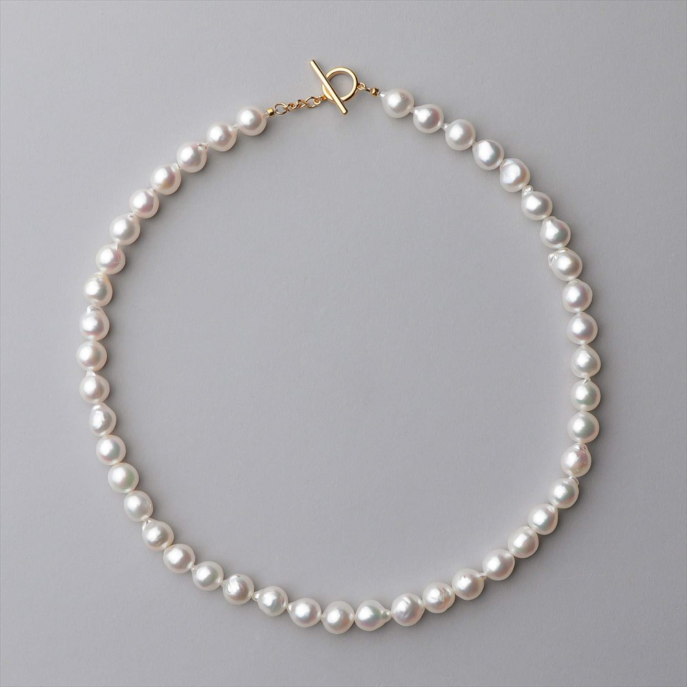 【楽天市場】淡水真珠 (有核) ネックレス 5.0-5.5mm [n2] パール 