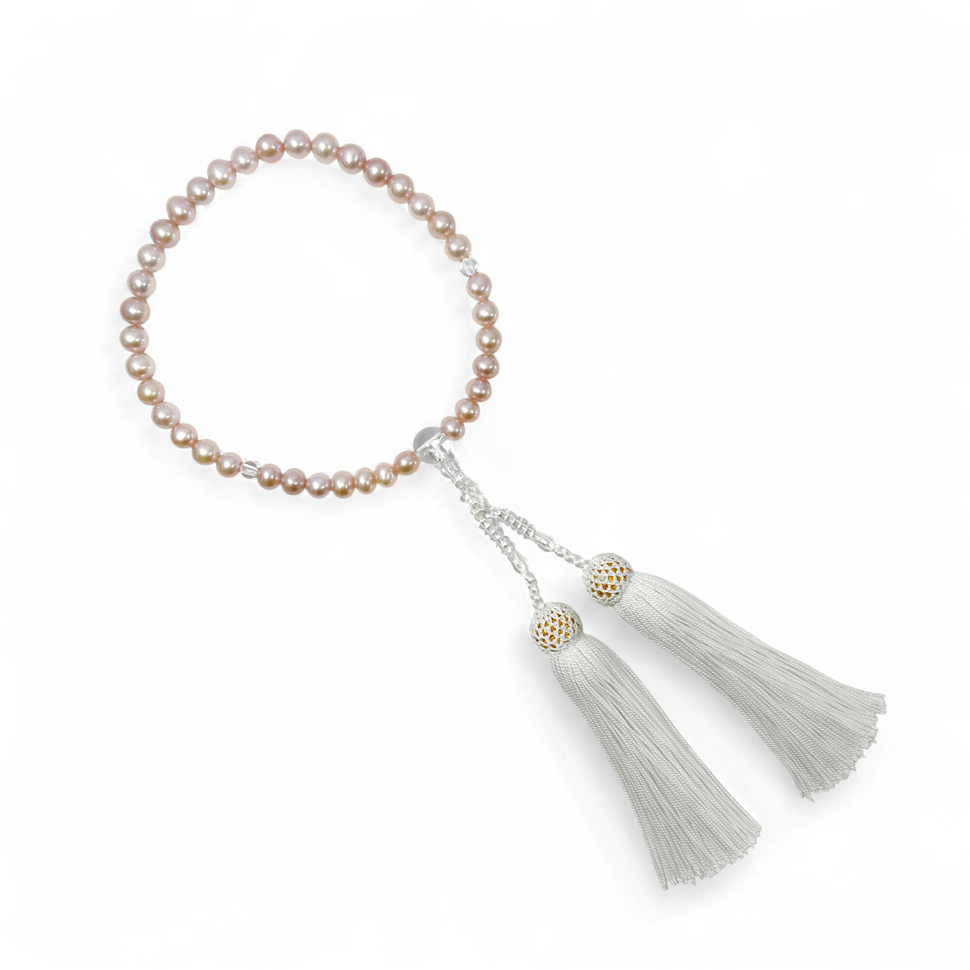 楽天市場】【WEB限定】あこや真珠 念珠 7.5-8.0mm 正絹房 数珠 パール