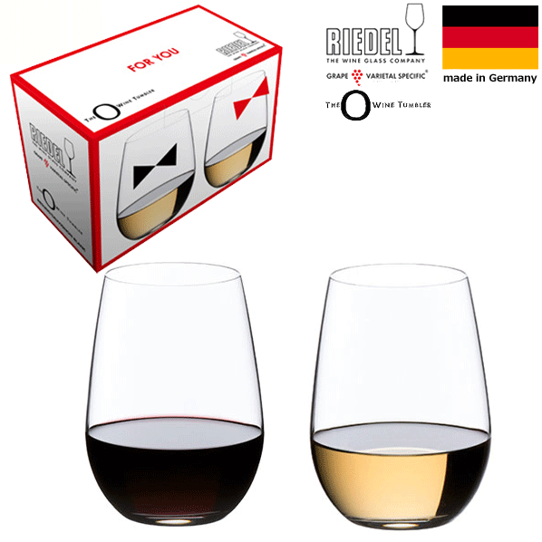 【送料無料】_リーデル オー FOR YOU リースリング ソーヴィニヨン・ブラン 2個セット フォーユー RIEDEL 紅白ボックス 0414/15J　AD【RCP】【ワイングラス/カトラリー】【バー/カクテル】 5,016円