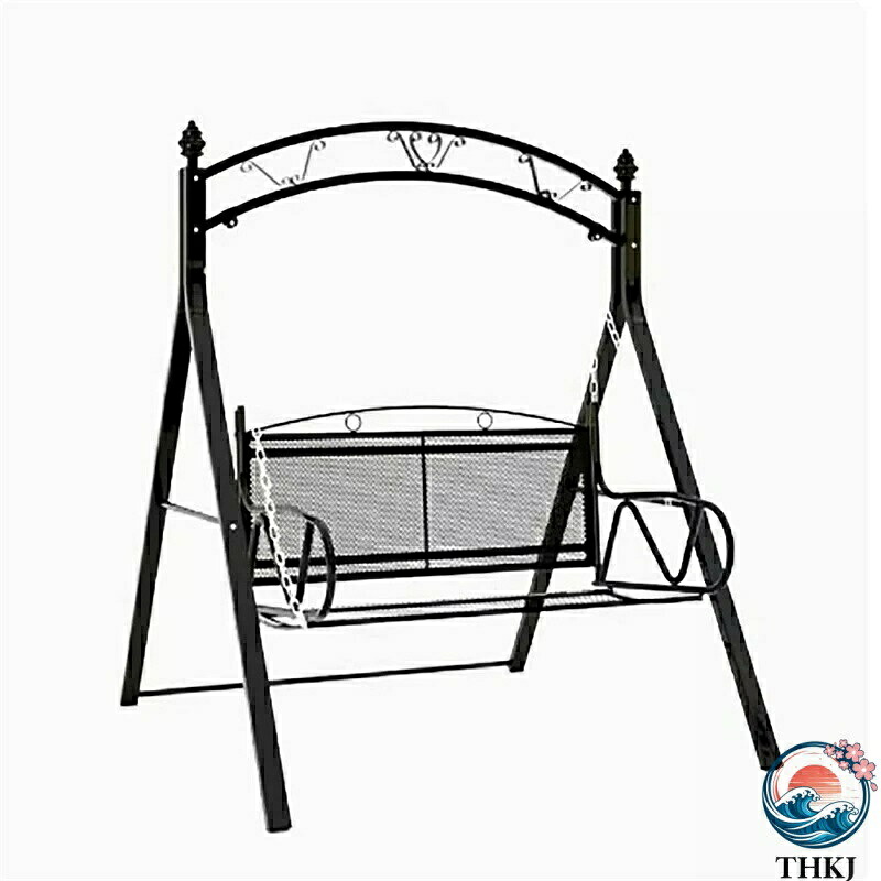 【全品5%ポイント】ブランコ ガーデン 屋外 二人乗り 庭 屋根付き 椅子 日よけと雨から守る 絶妙なパターン 合金ブラケット 三角形のデザイン 人気｜悟空店