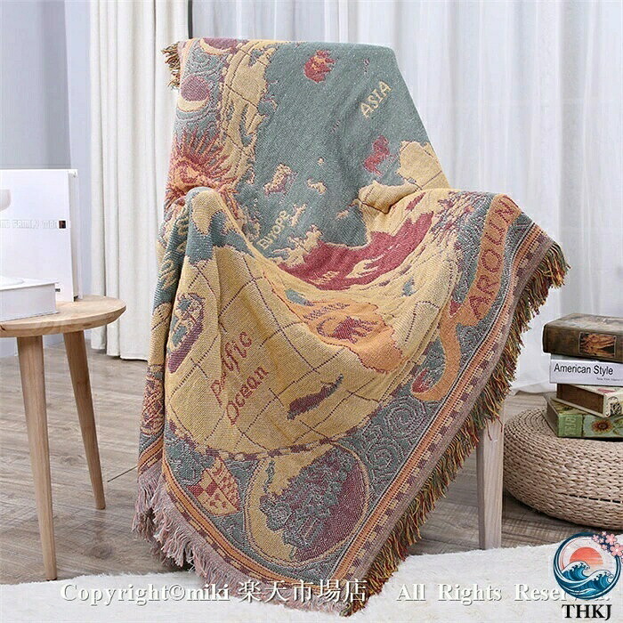 【全品5%ポイント】cm&times;180cm~230cm*340cm 世界地図 毛布 ニット ブランケット 掛け毛布 大判 かわいい ひざ掛け プレゼント 通年使用 北欧風 ソファカバー おしゃれ 長方形｜悟空店