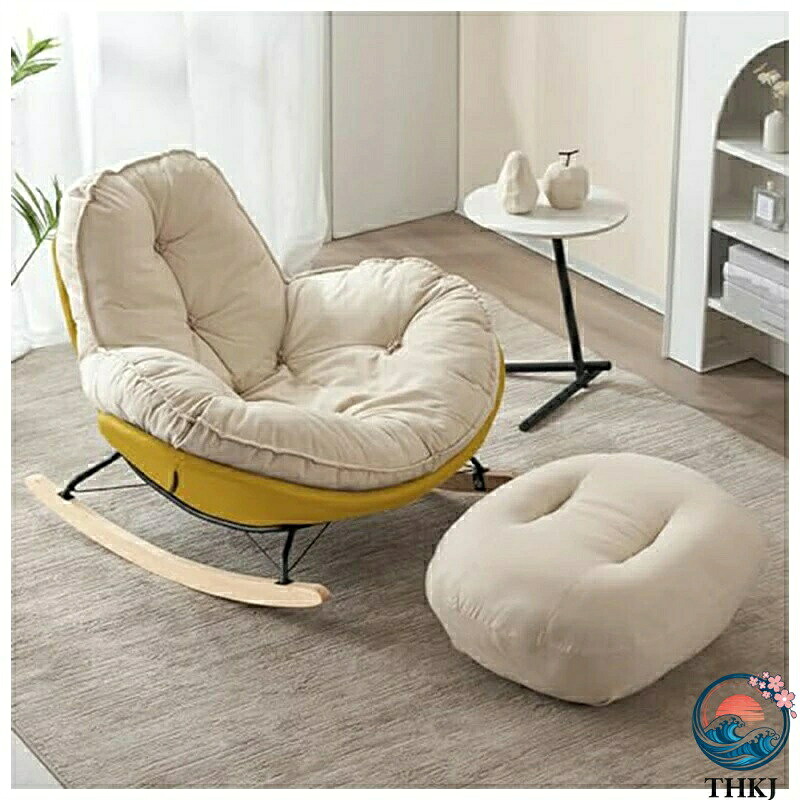 【全品5%ポイント】ロッキングチェア リクライニングチェア 北欧 ロッキング パーソナル イージーチェア バルコニーリラックスチェ 簡単に組立 柔らかく｜悟空店
