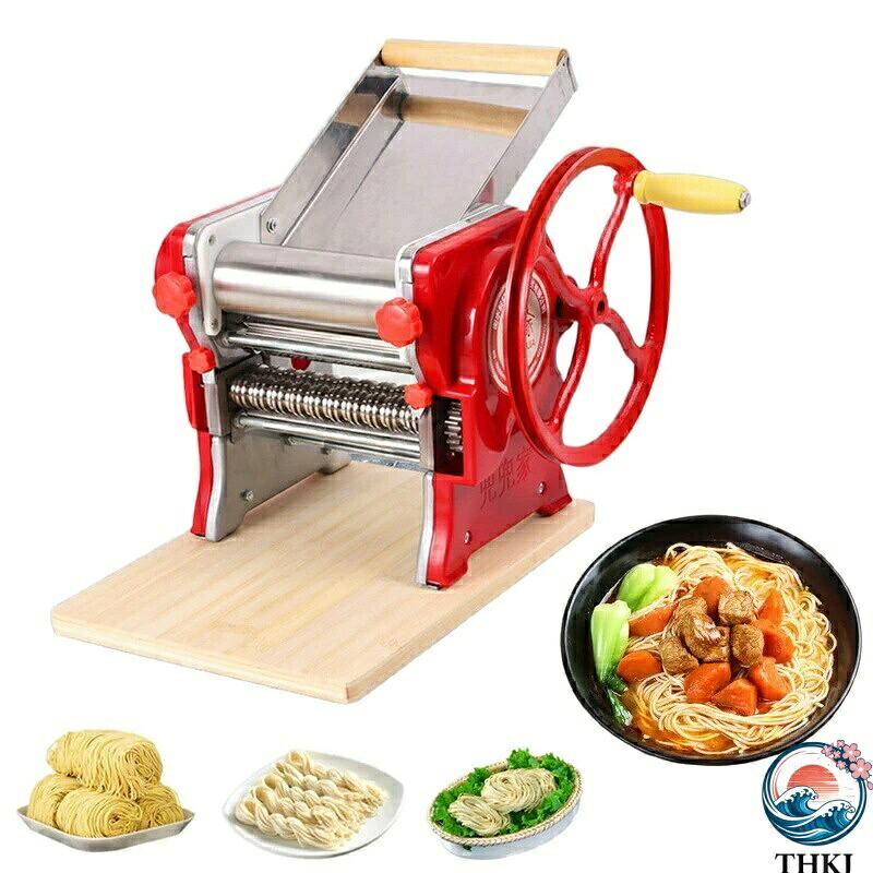 【全品5%ポイント】製麺機 手動式 麺機 麺生地ローラー 家庭用 ラーメン製麺機 ステンレス製 厚さ調節可能 自宅でDIY麺類 m丸麺 手作り2.5m2 3 6mm幅の麺｜悟空店