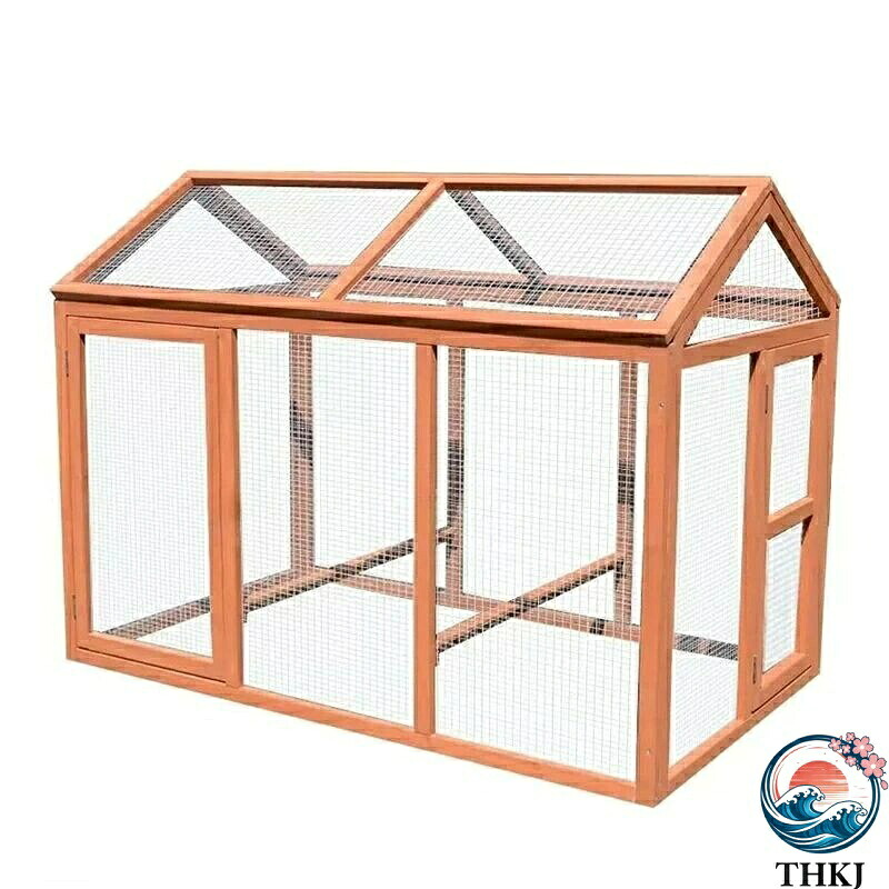 【全品5%ポイント】大型の無垢材製鶏小屋 防水 日焼け防止機能付き屋外ウォークイン鶏舎 屋外裏庭農場用 人気 おすすめ 使いやすい 便利 快適 軽量|悟空店
