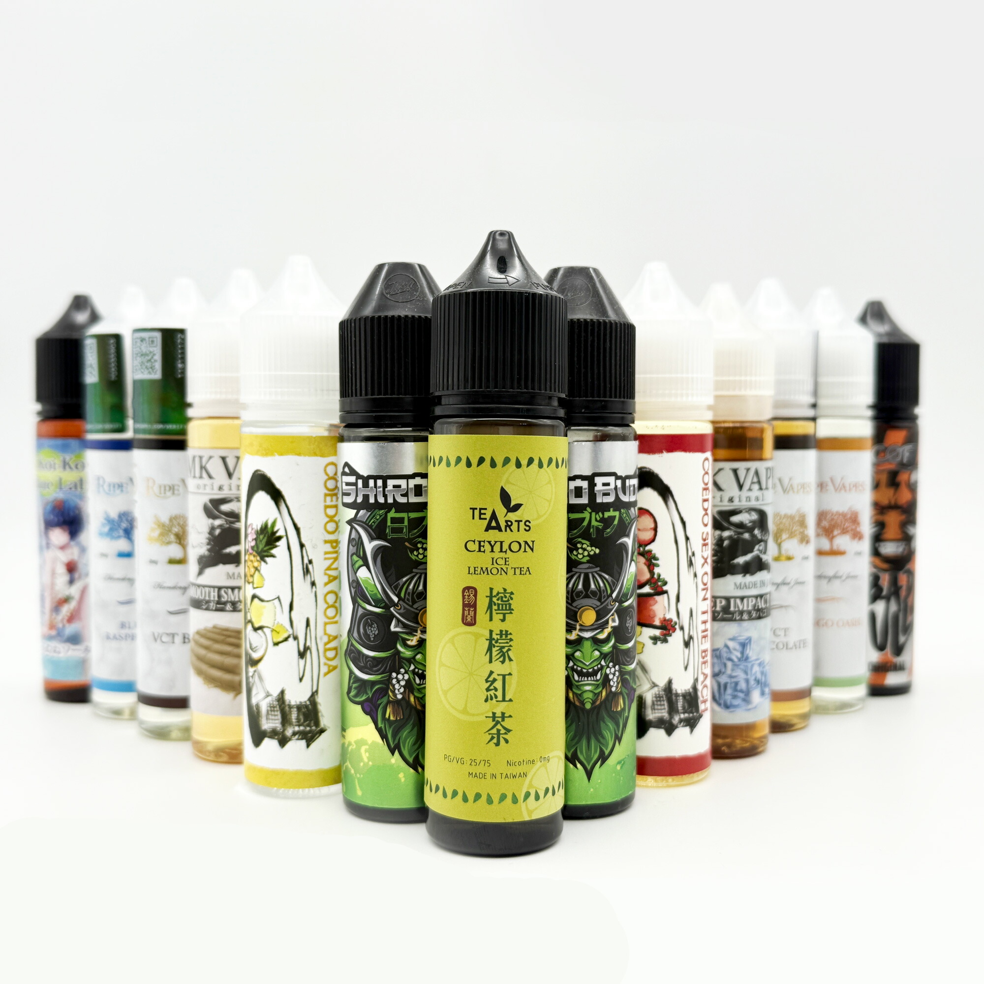 【【300mlで6980円】】 <br>わーべ錦糸町人気のリキッドが一本選べる！！ わーべ爆弾60ml×5！<br>VCT BANDITO バンディット 白ぶどう 小江戸工房 セックスオンザビーチ VCT レモンティ KoiKoi  青短 らむねソーダ エナドリ MK VAPEマンゴー ラズベリーリキッド