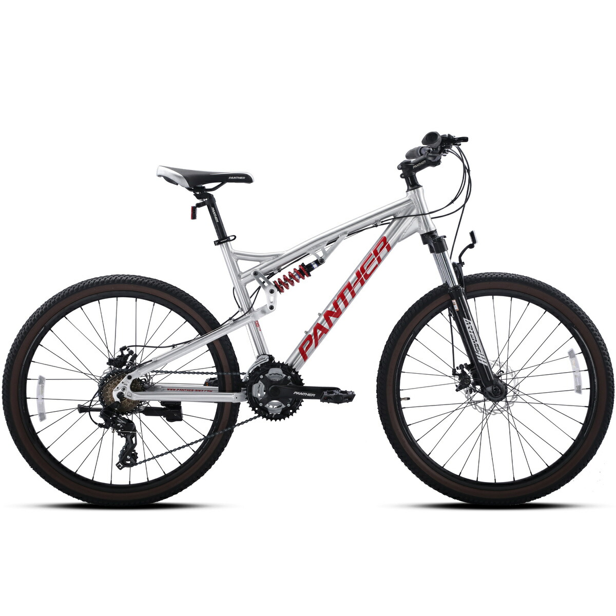 PANTHER (パンサー) ARTEMIS マウンテンバイク MTB 軽銀枠組み 盛りだくさんサスペンション 26in シマノSHIMANO 24段変速 機械類式レコード盤打ち切り 未経験者向け