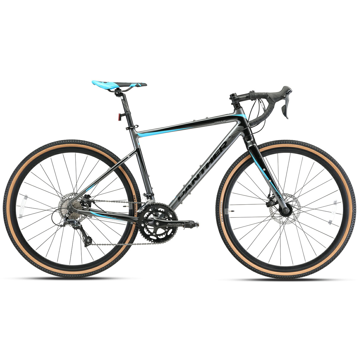 PANTHER (パンサー) HADES グラベルロードバイク シマノ SHIMANO 18速 STIデュアル抑えつける生き胆 7075軽銀屋台骨 クイック発兌遣りかた 太陽フレアつら構え落っこちる手持ち部分 機械類式レコード盤打ちきり レーシングバイク 成年者用 スポーツ・アウトドア-自転車・サイクリング