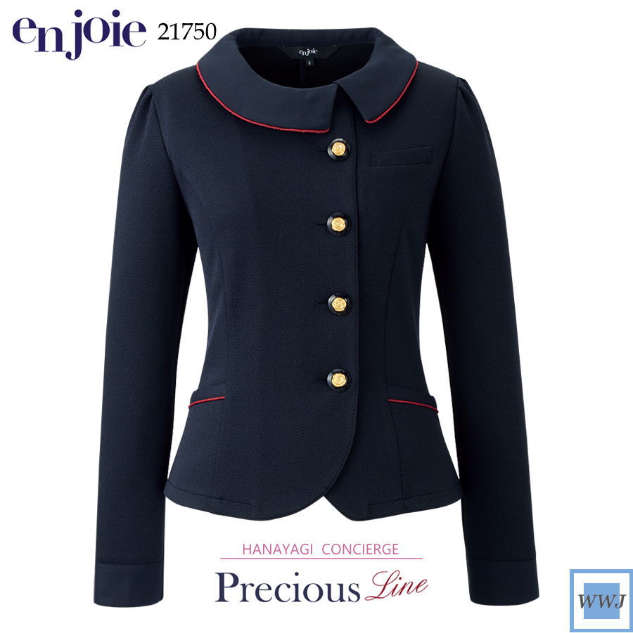 事務服 en joie アンジョア 21750 ソフトジャケット 上品な印象 オーバーブラウス オフィス 受付 接客 株式会社ジョア JO21750