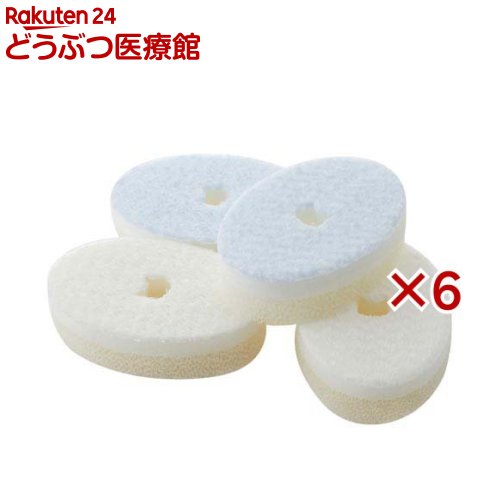 猫壱 洗剤なしでキレイに落とす 食器用スポンジ(4個入×6セット)【猫壱】