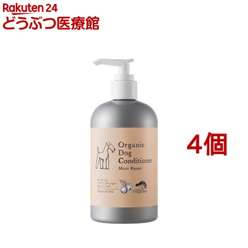 メイド・オブ・オーガニクス オーガニックドッグコンディショナー モイストリペア(350ml*4個セット)【メイド・オブ・オーガニクス】｜24 どうぶつ医療館