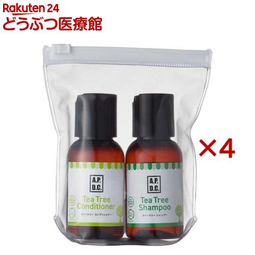 A.P.D.C. シャンプー＆コンディショナー ミニセット 犬用(2本入×4セット(1本50ml))【A.P.D.C.】