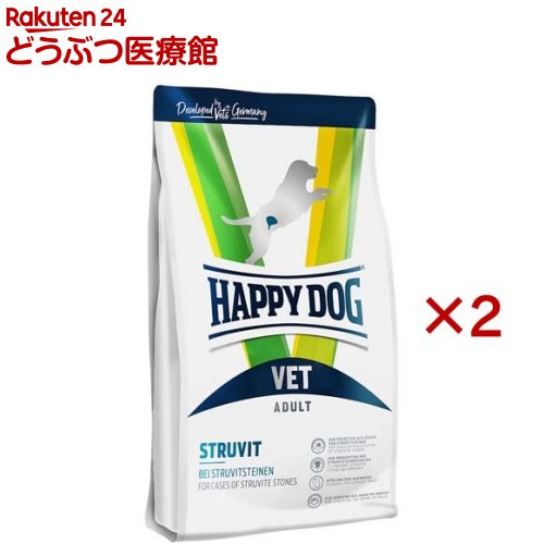 ハッピードッグ VET ストルバイト(尿石ケア) ドライ 療法食(4kg×2セット)