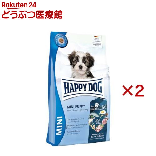 ハッピードッグ ミニ フィット＆バイタル 小型犬 ミニ パピー(4kg×2セット)
