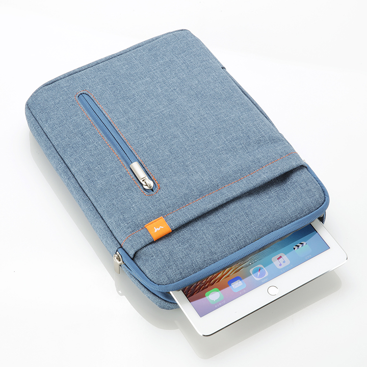 楽天市場 Ipad タブレットpc 収納ケース バッグ ブルー 10 8型までのタブレット対応 持ち手 小物ポケット付 Wy Wy Style楽天市場店