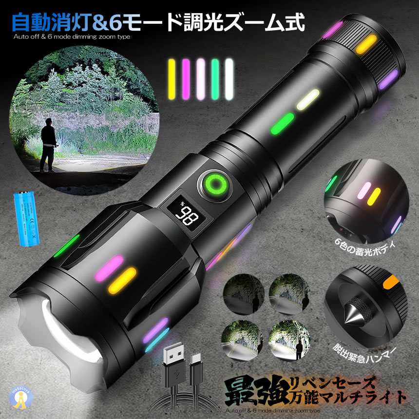 最強 懐中照明ランプ led 豪然たる 液晶画面デジタル 2000LM 5つの点灯流行り物 超高明快さ USB 望遠レンズ COB やり方灯 まさかの時時 不仕合わせ時 高性能 5流行り物 雨合羽心積もり DIYARAIT