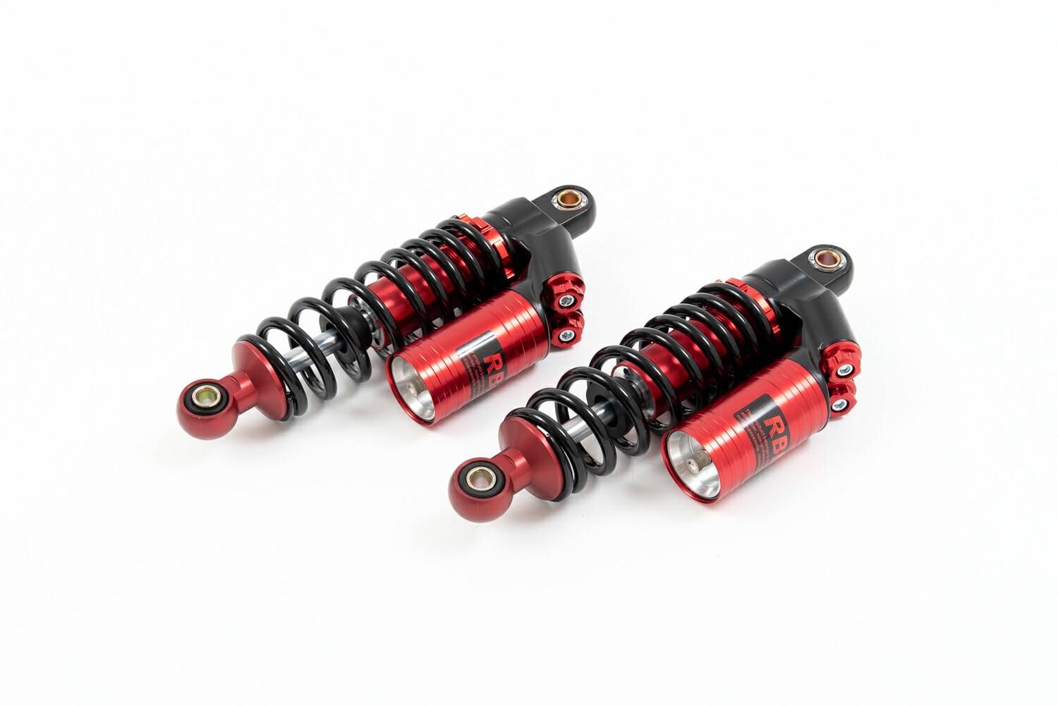 楽天市場】汎用品 250mm タンク付き リアサスペンション 黒赤 ショート