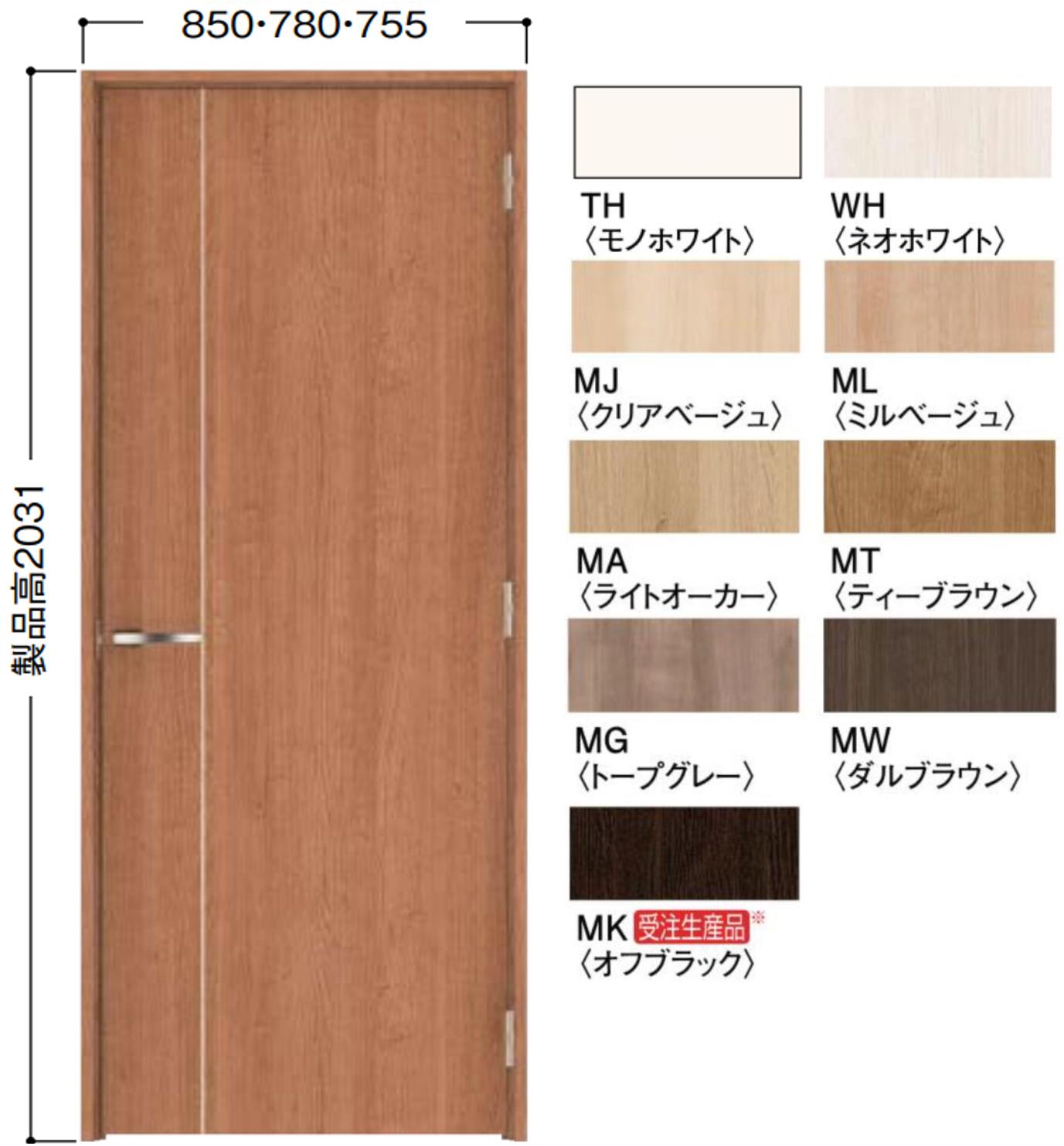 楽天市場】大建防音ドア スペシャル(S) 防音タイプ 枠820幅 S01デザイン 片開きドア 大建工業 : エクセレント建材