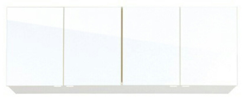 アイオ産業 吊戸棚KLH-1500H 標準鏡面扉スノーホワイト色W1500mm × D362mm × H600 + 25mm(エリア限定配送無料)