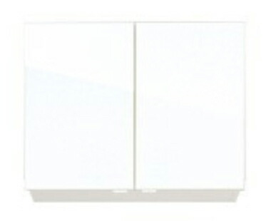アイオ産業 吊戸棚KLH-600U3(SW) 標準鏡面扉スノーホワイト色 W600mm × D310mm × H410 + 25mm(エリア限定配送無料)