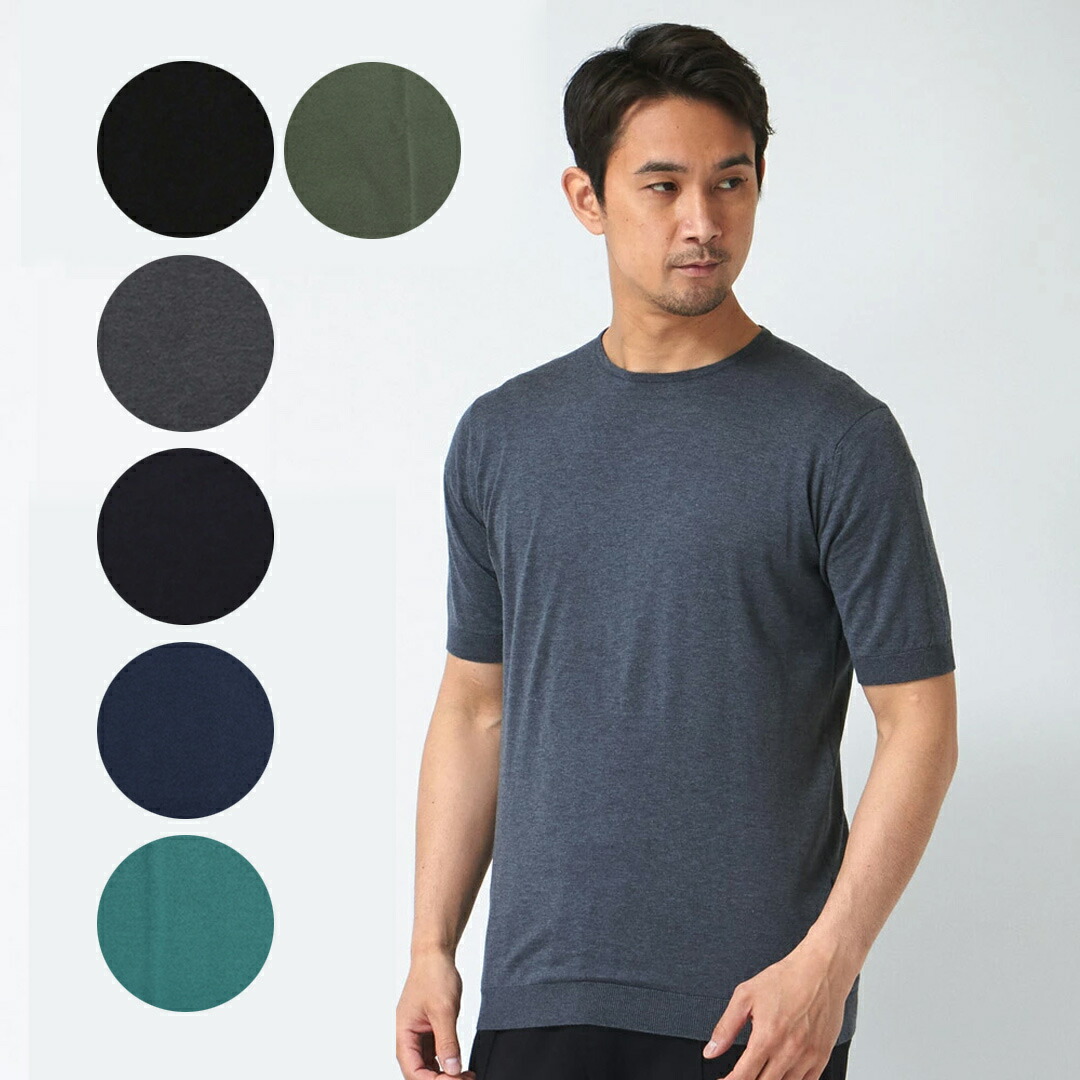 474 新品 ジョンスメドレー TINDALL 半袖コットンニットＴシャツ L JOHN SMEDLEY｜ジョンスメドレー日本公式