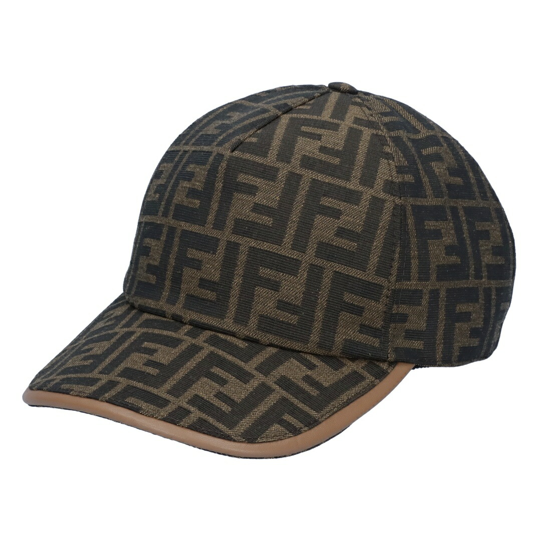 FENDI　フェンディ　TEAM WANGコラボ　VIP限定　キャップ フェンディ FENDI 帽子 キャップ ブラウン メンズ FENDI FXQ768