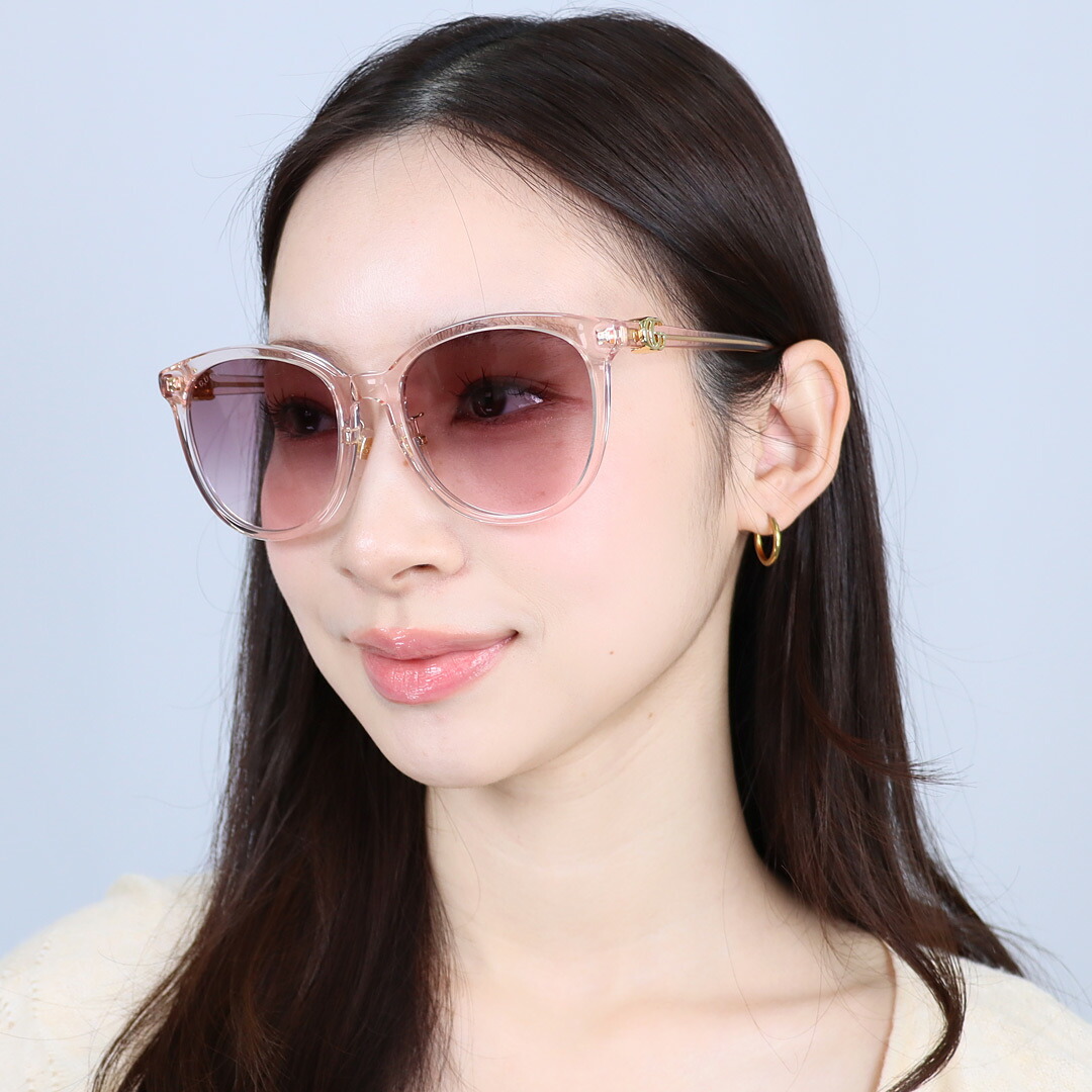グッチ GUCCI 黒眼鏡 アジアン相応う UVとり捨てる ウェリントン GG1180SK 005 PINK PINK VIOLET