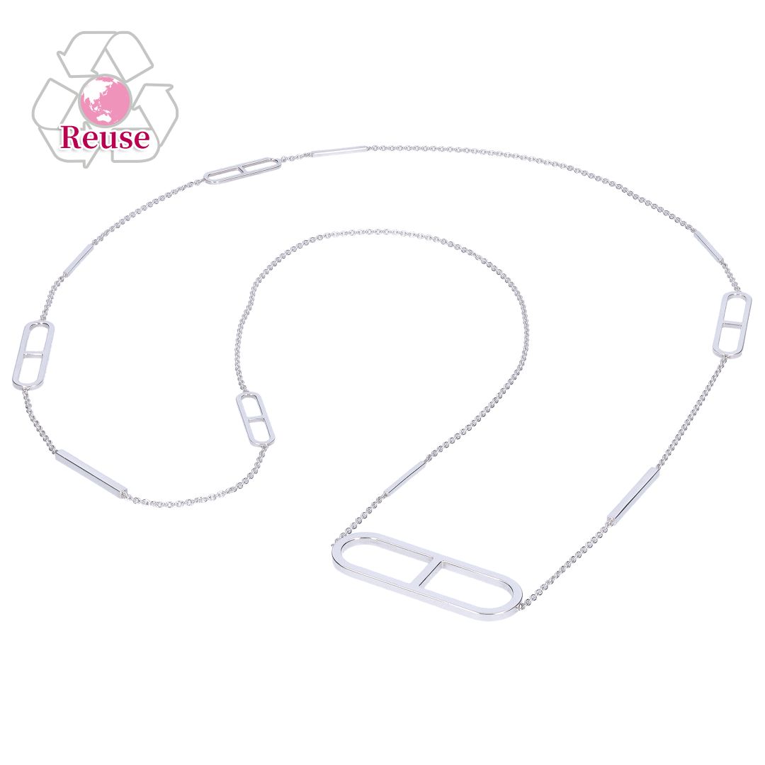 【楽天市場】【リユース品】 エルメス HERMES アクセサリー ネックレス シェーヌダンクル ネックレス 【お取り寄せ】：テザーレブランドショップ