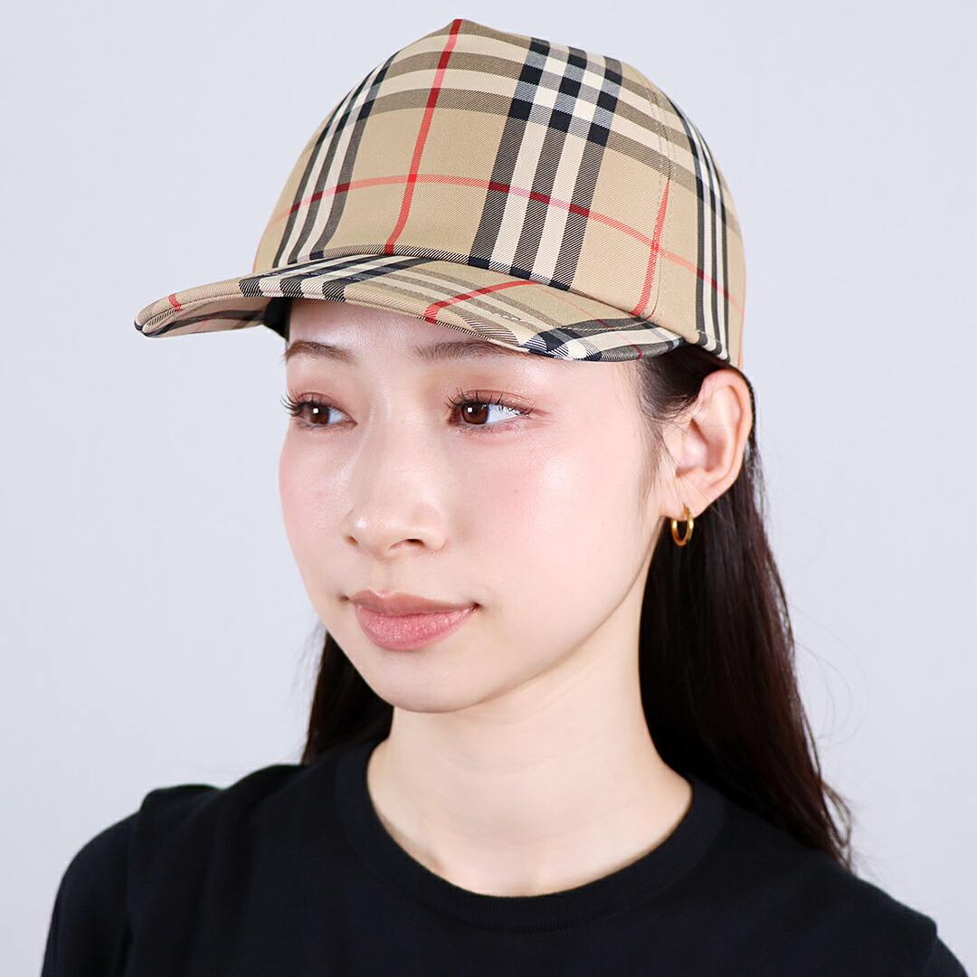 burberry 帽子 Burberry バーバリー ベースボールキャップ 帽子 チェック ロゴ