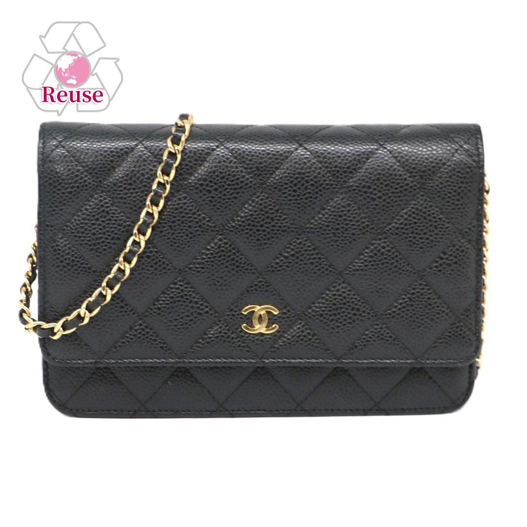 早い者勝ち❤CHANEL❤チェーンウォレット ブラック 正規非売品 CHANEL シャネル ショルダーバッグ マトラッセ ジップ チェーン