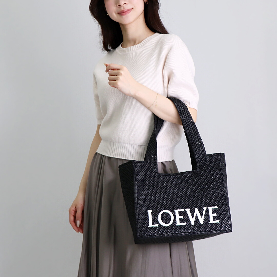 25SS 上品可愛い 使える 2way【LOEWE】スモールフォント トート LOEWE ロエベ バッグ レディース 2WAYトート/ショルダーバッグ